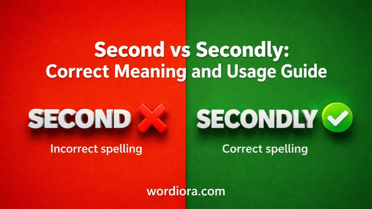 Second vs Secondly: Correct Meaning and Usage Guide