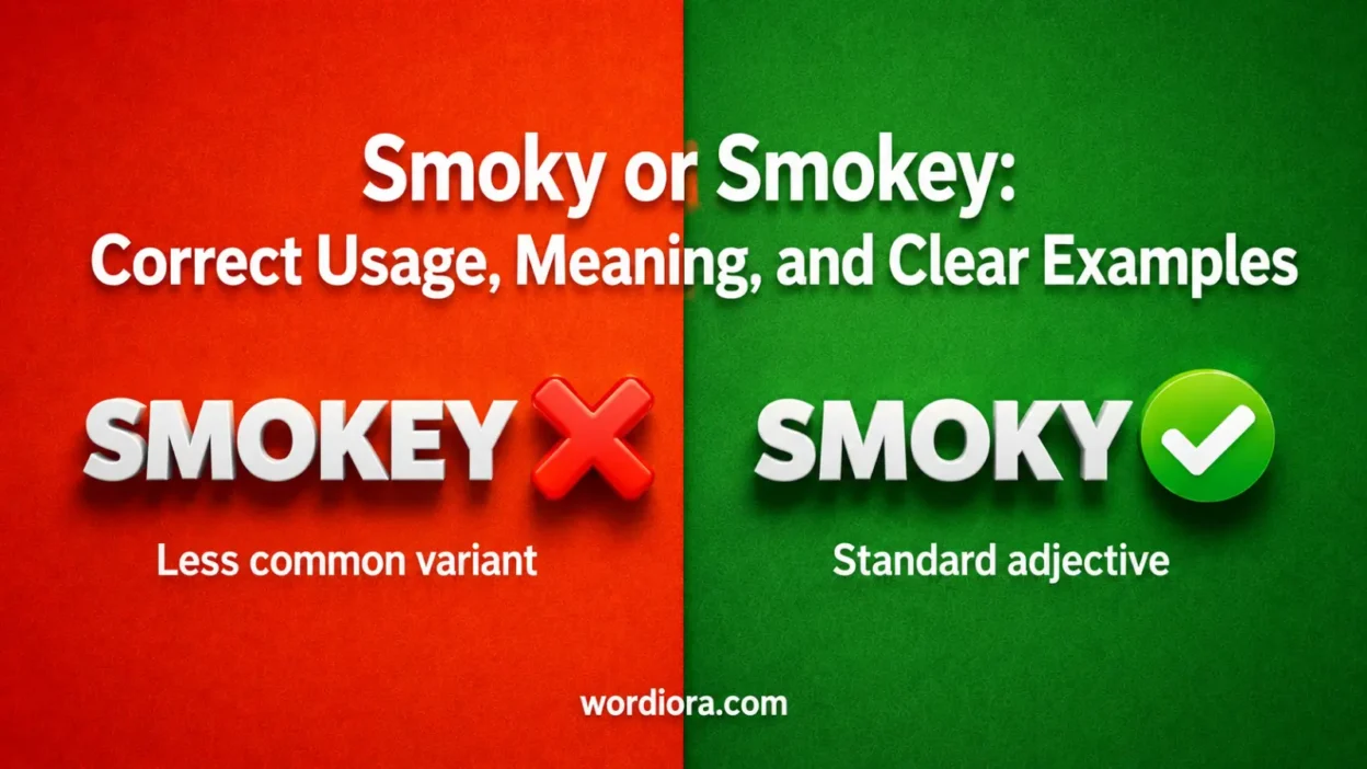Smoky or Smokey: Correct Usage, Meaning, and Clear Examples