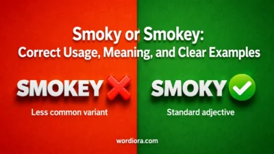 Smoky or Smokey: Correct Usage, Meaning, and Clear Examples