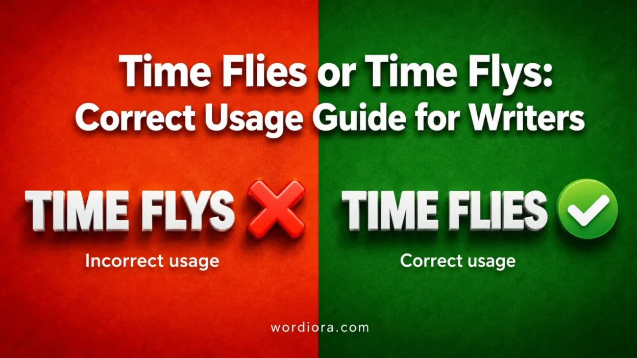Time Flies or Time Flys: Correct Usage Guide for Writers