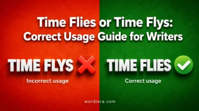 Time Flies or Time Flys: Correct Usage Guide for Writers