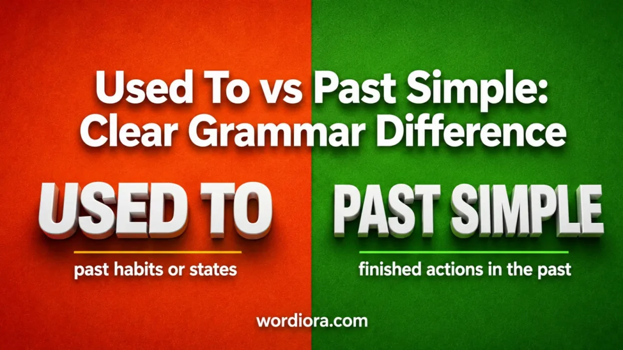 Used To vs Past Simple: Clear Grammar Difference