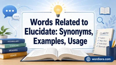 Words Related to Elucidate: Synonyms, Examples, Usage