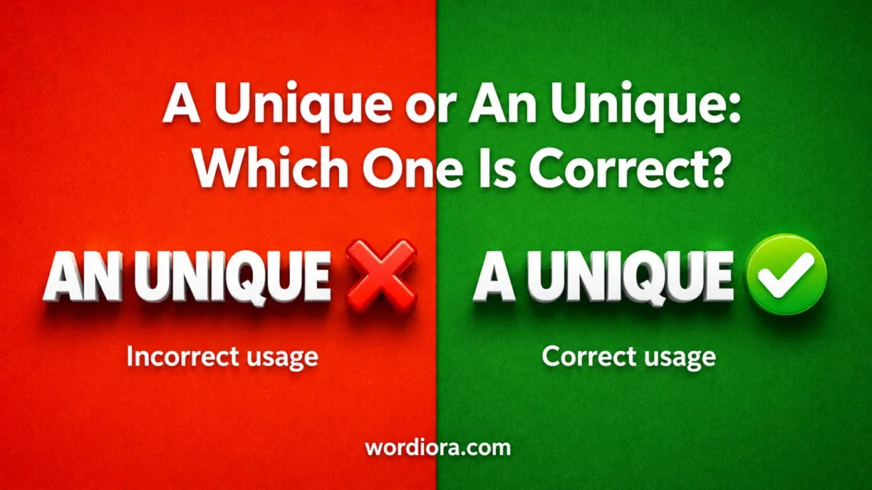 A Unique or An Unique: Which One Is Correct?