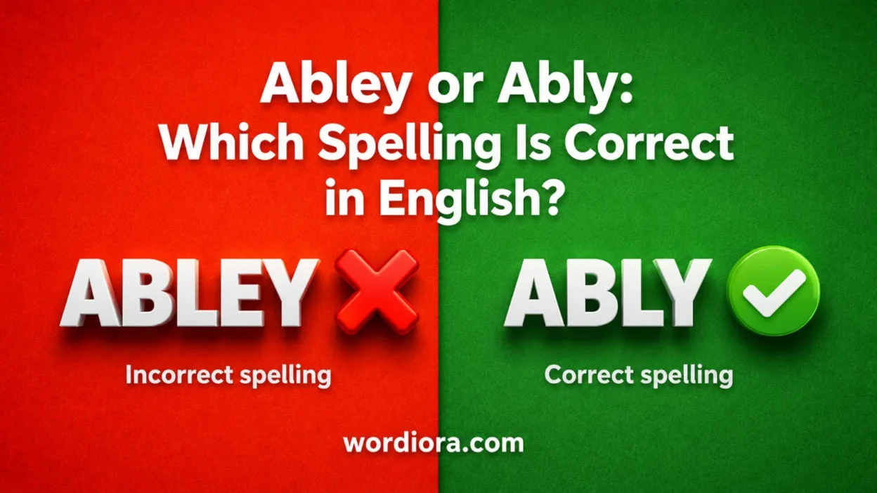 Abley or Ably: Which Spelling Is Correct in English?