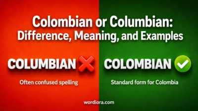 Colombian or Columbian: Difference, Meaning, and Examples