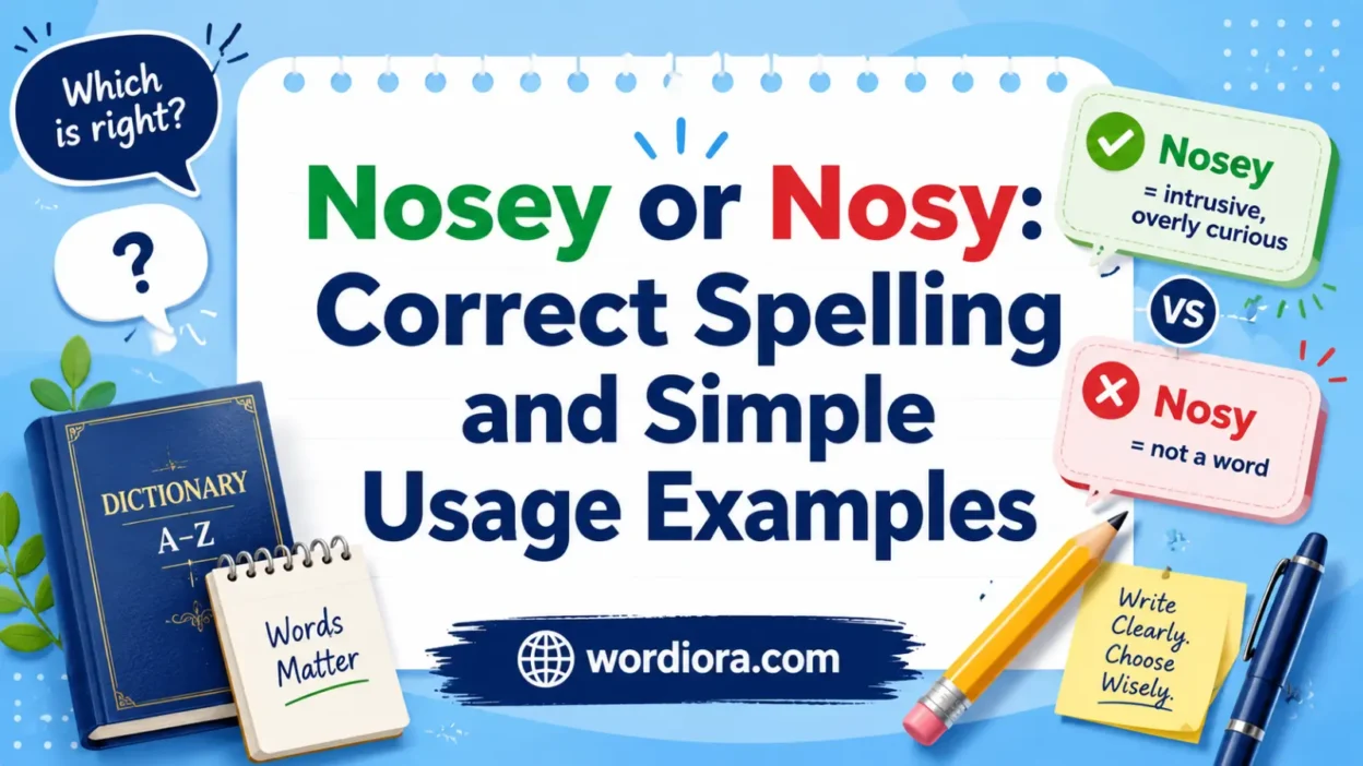 Nosey or Nosy: Correct Spelling and Simple Usage Examples