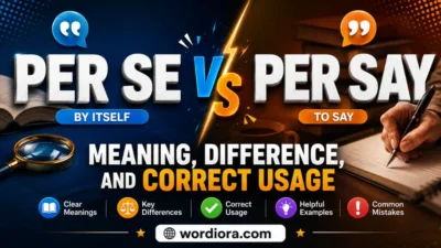 Per Se or Per Say: Meaning, Difference, and Correct Usage