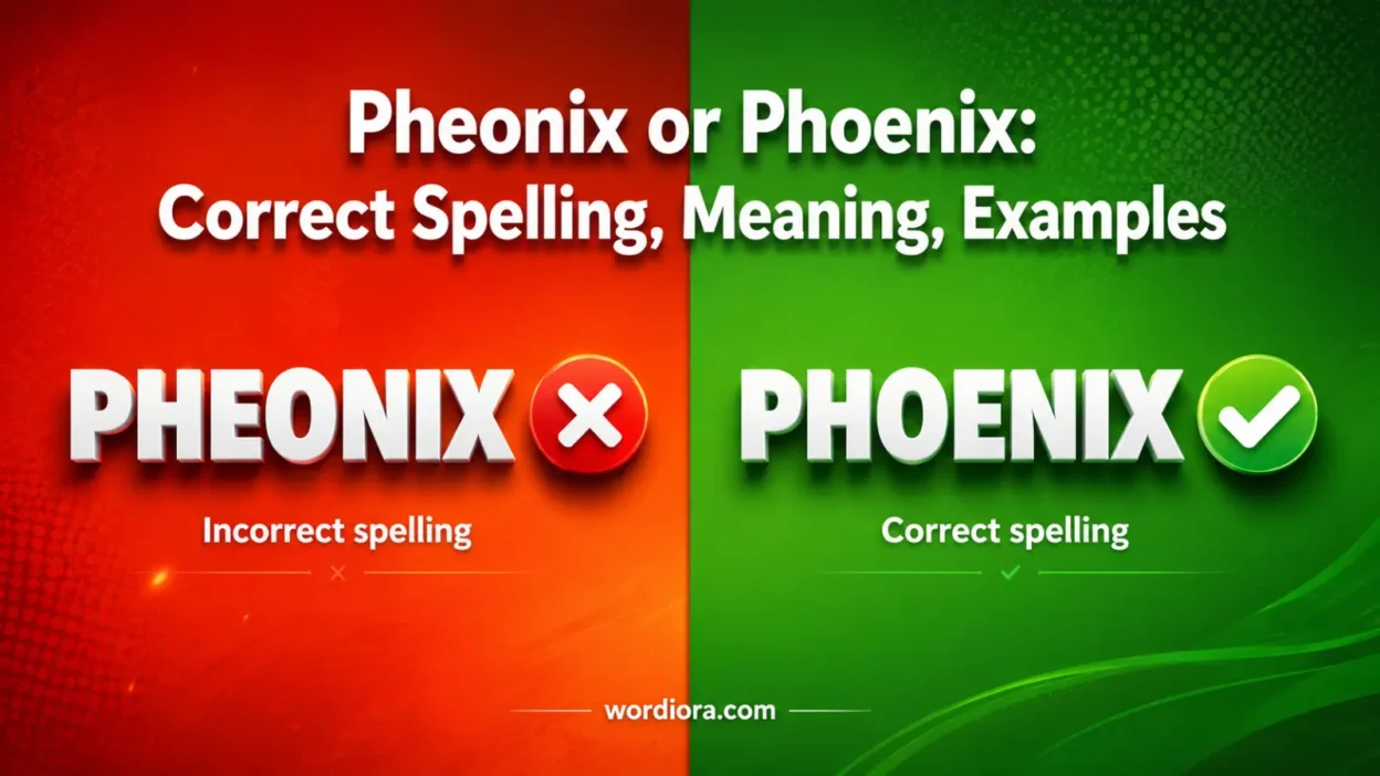Pheonix or Phoenix: Correct Spelling, Meaning, Examples