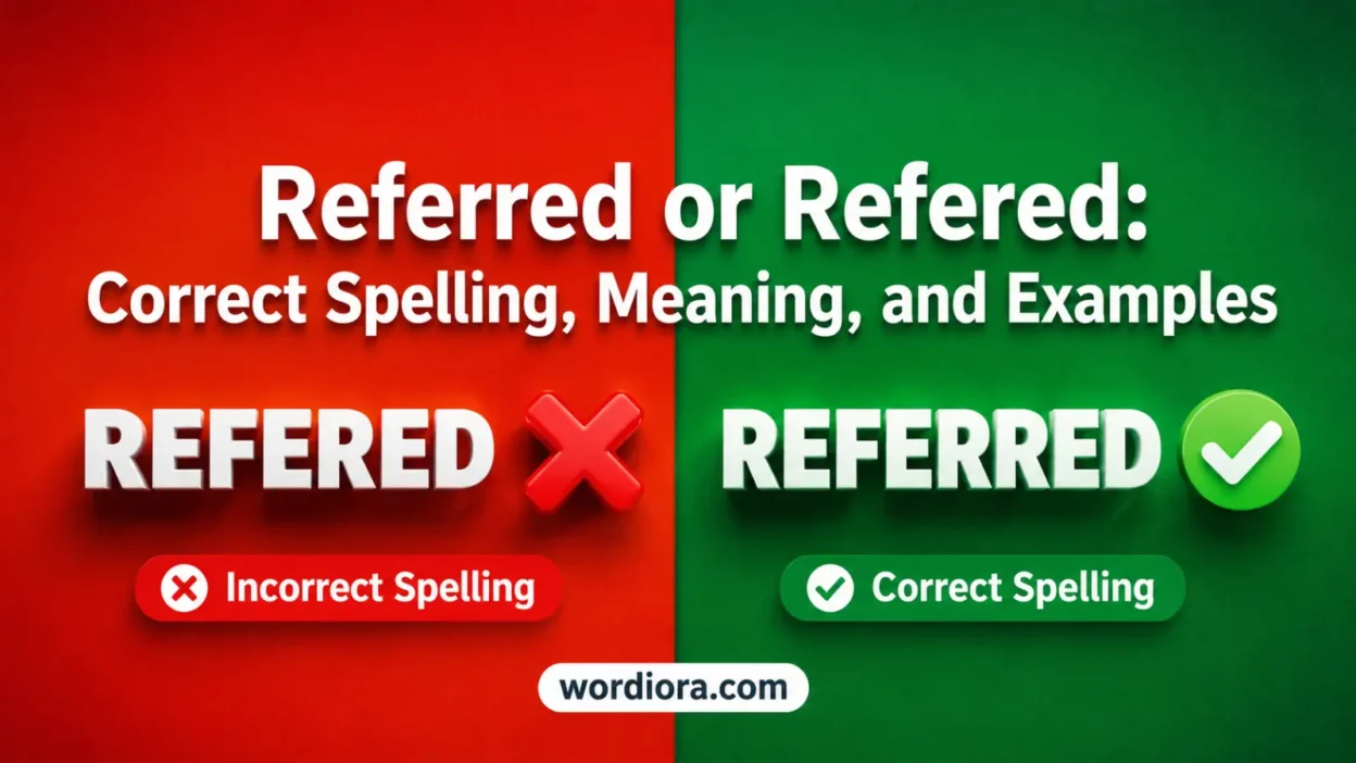 Referred or Refered: Correct Spelling, Meaning, and Examples