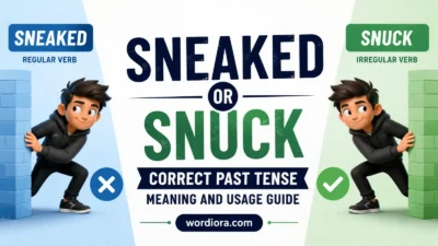 Sneaked or Snuck: Correct Past Tense Meaning and Usage Guide