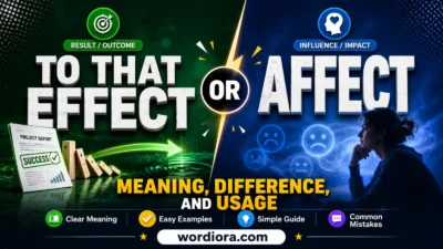 to that effect or affect: Meaning, Difference, and Usage