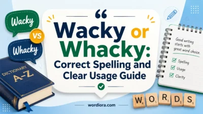 Wacky or Whacky: Correct Spelling and Clear Usage Guide