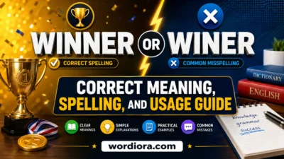 Winner or Winer: Correct Meaning, Spelling, and Usage Guide